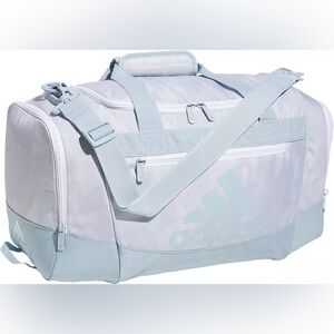 Adidas Defender VI Small Duffel Bag Stone Wash Wht/Wnder Blue